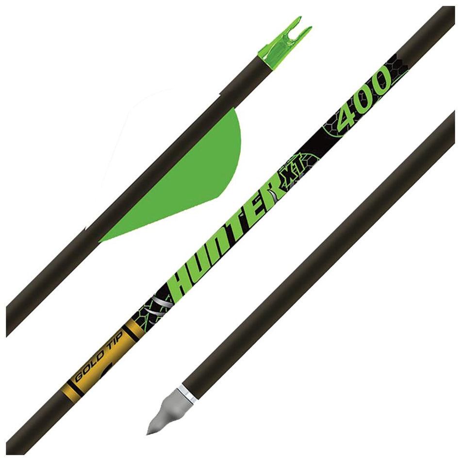 Gold Tip Hunter XT 300 Spine Arrows 2in Raptor Vanes 1/2 Dozen
