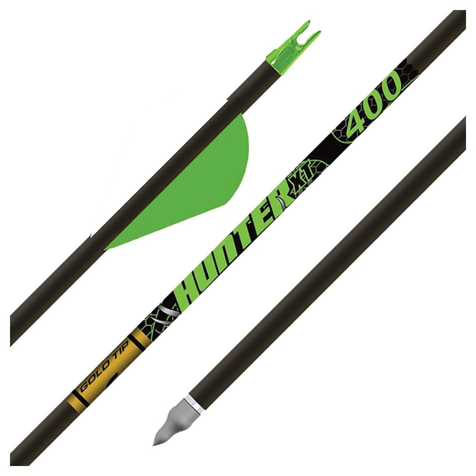 Gold Tip Hunter XT 400 Spine Arrows 2-Inch Raptor Vanes 1/2 Dozen