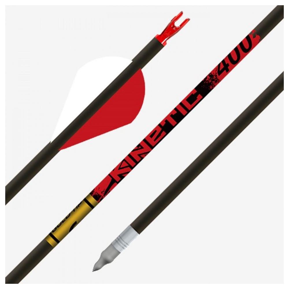 Gold Tip Kinetic 340 Raptor Vanes 2" Arrows Half Dozen Pack