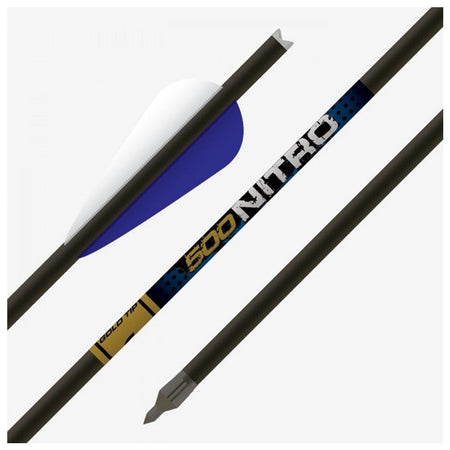 Gold Tip Nitro Crossbow Bolts 20 Inch Moon Nocks 4-Inch Duravanes 6 Count
