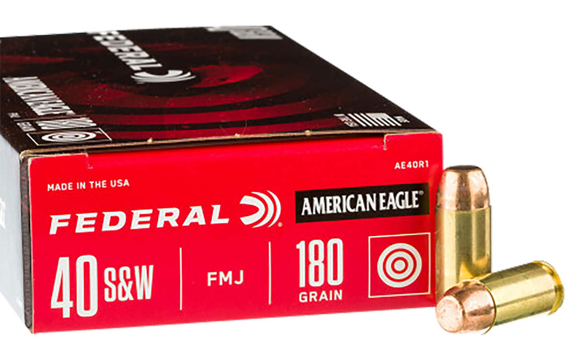 Federal .40 S&W C40180A400 Champion Training Full Metal Jacket FMJ 180 Grain