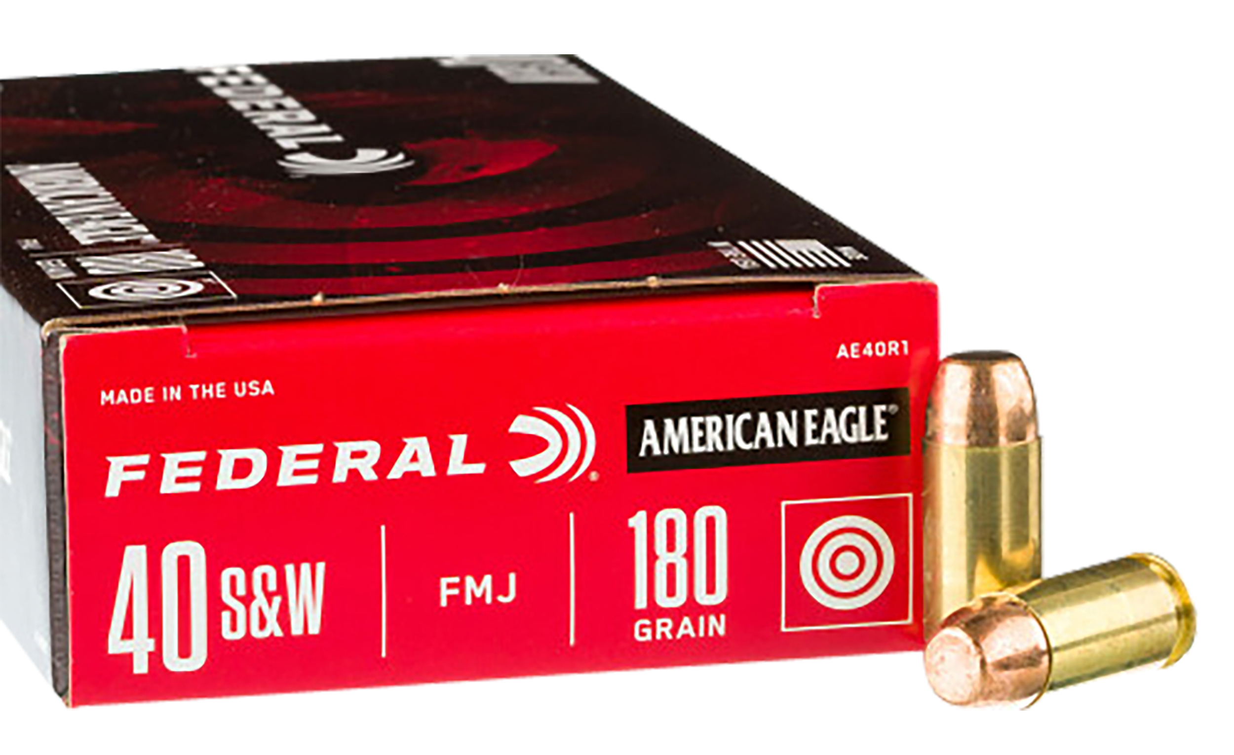 Federal .40 S&W C40180A400 Champion Training Full Metal Jacket FMJ 180 Grain