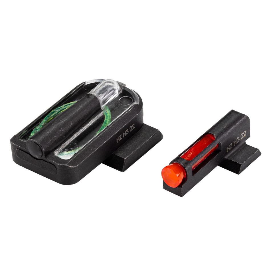 HIVIZ FASTDOT H3 Day/Night Handgun Sight Red Front Green Rear for Smith & Wesson M&P and Shield Plus