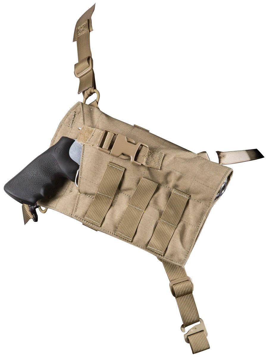 VTAC Viking Tactics Big Rig Chest Carry Holster for Revolvers Coyote Tan
