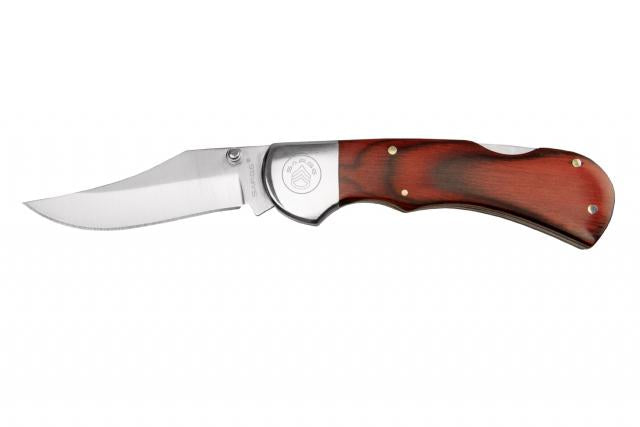 Sarge Gambler Lock Back Pocket Knife 2.75" Clip Point Blade Pakkawood Wood Handle
