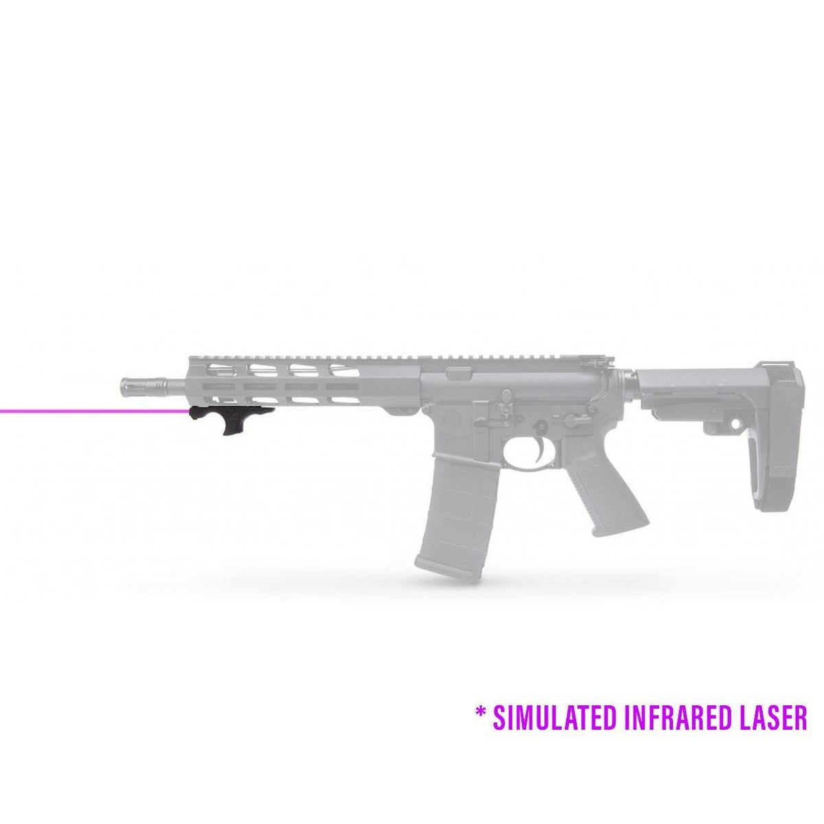 Viridian HS1 Black M-Lok Handstop with Integrated Infrared Laser