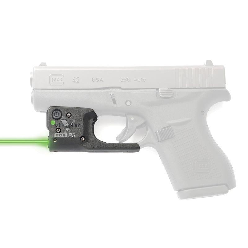 Viridian Reactor Gen 2 Green Laser Sight Glock 42 Pistol with Ambi IWB Holster