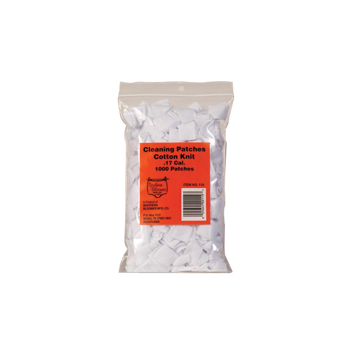 Southern Bloomer 1000-Count Lint-Free .17 Caliber Rifle Patches