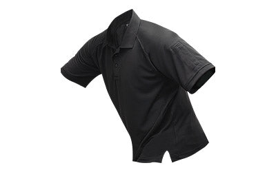 Vertx Coldblack Short Sleeve Polo, Tactical, Black Polyester, Size XL VTX4000P
