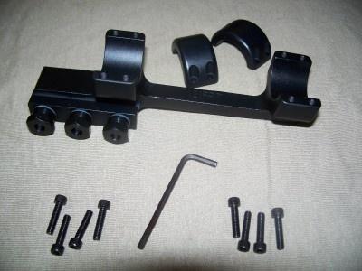 DNZ Freedom Reaper 1-Piece Forward Ring Mount Picatinny Rail 1" Black