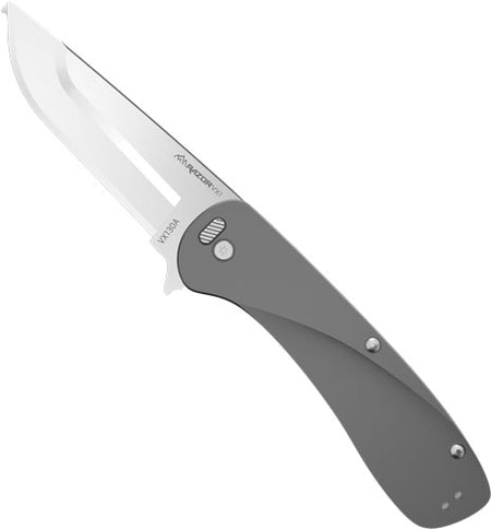 Outdoor Edge Razor VX1 3" Cool Gray Aluminum Spring-Assisted Folding Knife