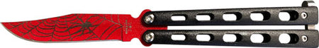 Bear & Son 3-Inch Red and Black Widow Butterfly Knife