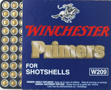 WINCHESTER PRIMERS 209 SHOTSHELL 5000 PACK CASE