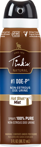 Tinks #1 Doe-P Non Estrus 3oz Aerosol Mist Deer Scent Lure
