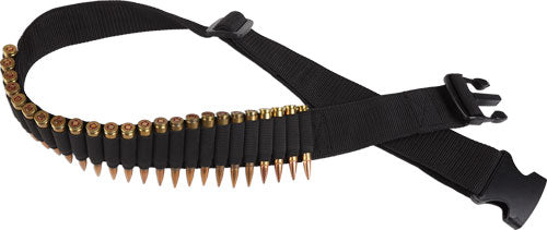 Bulldog Black 24-Cartridge Adjustable Rifle Ammunition Belt