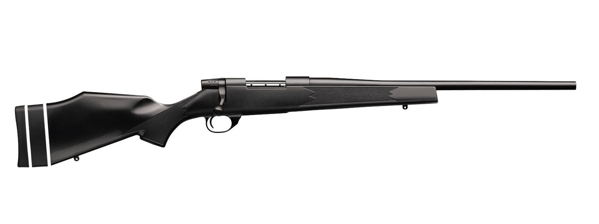 Weatherby VYT243NR0T Vanguard Synthetic Compact 243 Win 4+1 20" Matte Blued #1 Threaded Barrel, Matte Blued Drilled & Tapped Steel Receiver, Black Adjustable Synthetic Stock