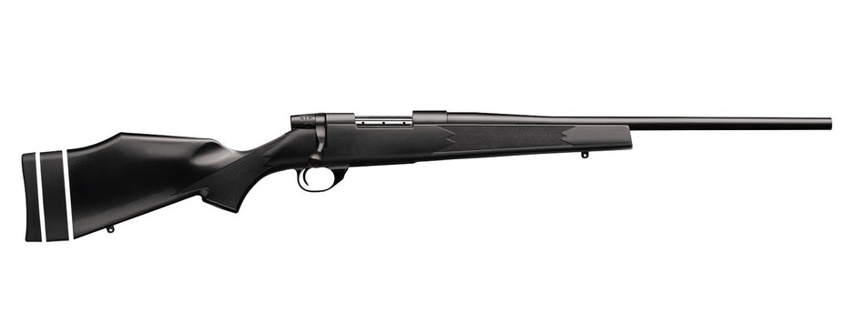 Weatherby VYT7M8RR0T Vanguard Synthetic Compact 7mm-08 Rem 4+1 20" Matte Blued #1 Threaded Barrel, Matte Blued Drilled & Tapped Steel Receiver, Black Adjustable Synthetic Stock