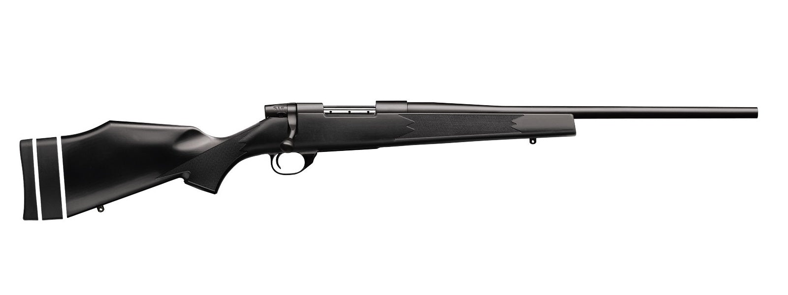 Weatherby VYT223RR0T Vanguard Synthetic Compact 223 Rem 5+1 20" Matte Blued #1 Threaded Barrel, Matte Blued Drilled & Tapped Steel Receiver, Black Adjustable Synthetic Stock