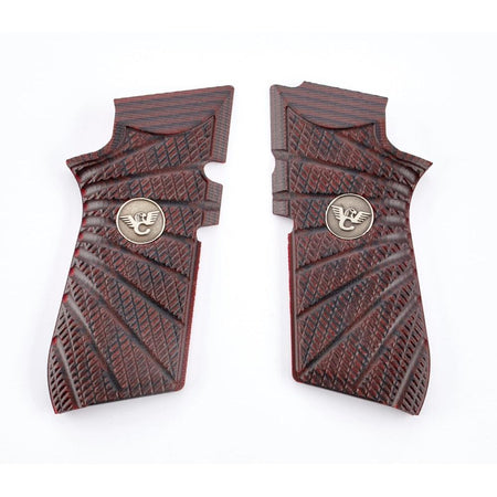 Wilson Combat EDC X9 G-10 Aggressive Starburst Grip Panels in Black Cherry