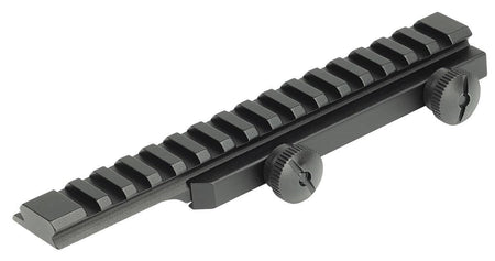 Weaver Thumbnut Tool-Free Flat Top Riser Rail for AR-15 M16 - Black Matte Aluminum
