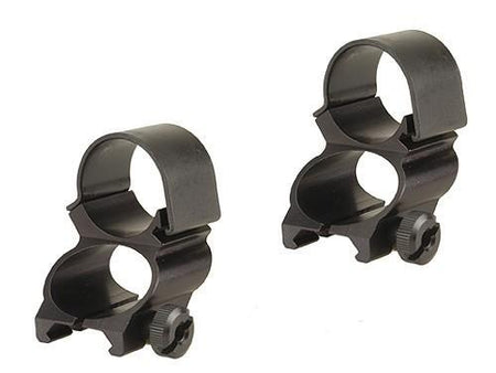 Weaver 1" Extension Detachable See-Thru Scope Rings - Black Aluminum