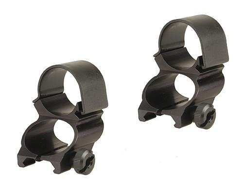 Weaver 1" Extension Detachable See-Thru Scope Rings - Black Aluminum