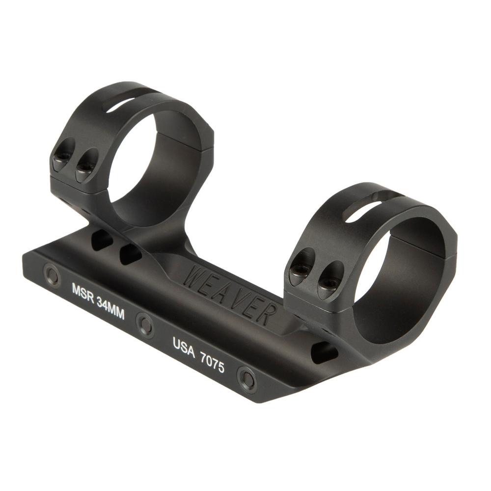 Weaver Premium 34mm Fixed MSR Cantilever Mount Matte Hardcoat Boxed