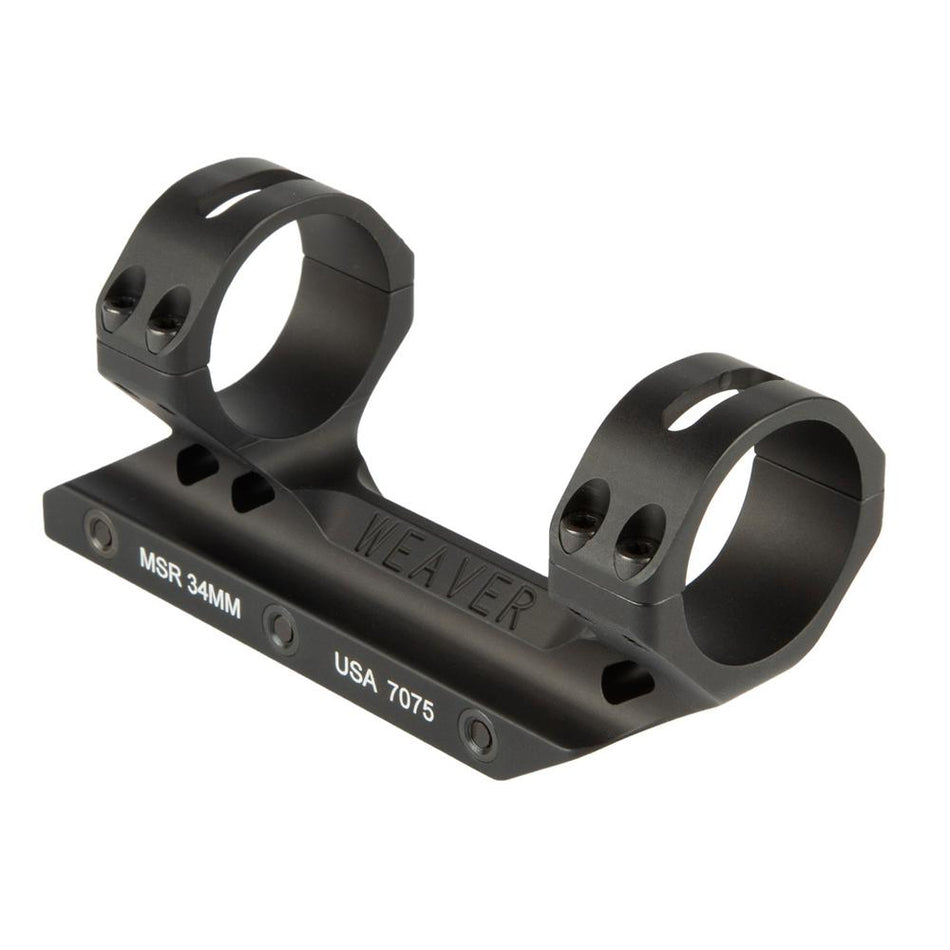 Weaver Premium 34mm Fixed MSR Cantilever Mount Matte Hardcoat Boxed