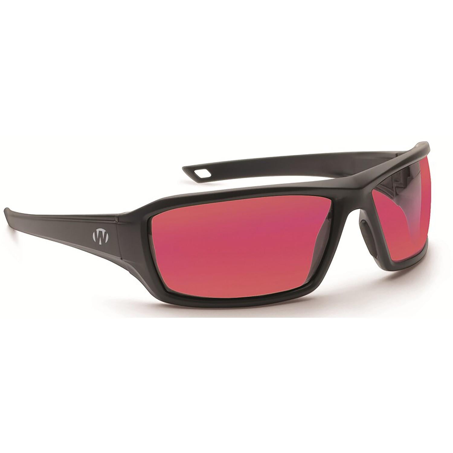 Walker's IKON Forge Ballistic Shooting Glasses Black Frame Rose Lens
