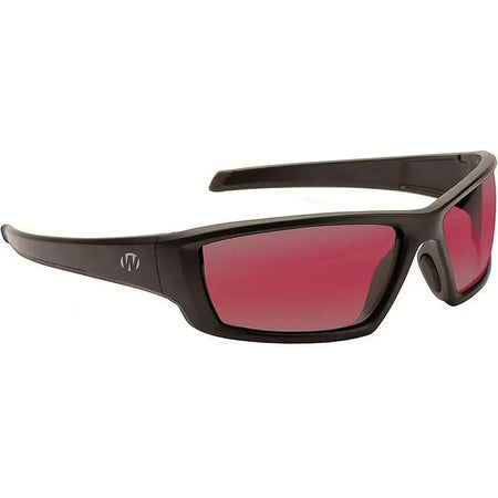 Walker's Vector Full Frame Eye Protection Shooting Glasses Black with Rose Lens & Case