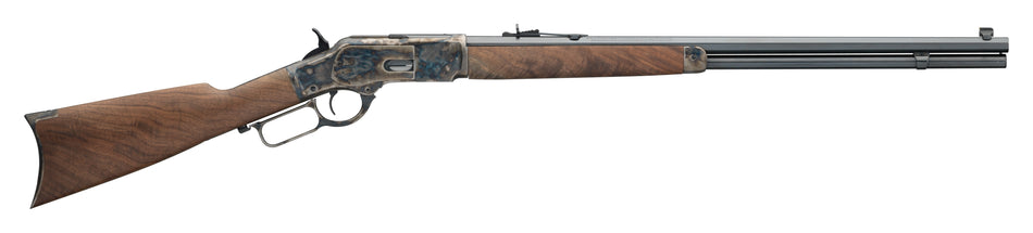 Winchester Guns 534217137 Model 1873 Sporter 38 Special, 357 Mag 14+1 Cap 24" Octagon Barrel Color Case Hardened Rec Satin Oiled Walnut Fixed Straight Grip Stock Right Hand (Full Size)