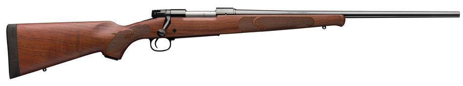 Winchester Guns 535200217 Model 70 Featherweight 243 Win Caliber with 5+1 Capacity, 22" Barrel, Brushed Polish Blued Metal Finish & Satin Walnut Fixed Feather Checkered Stock Right Hand (Full Size)