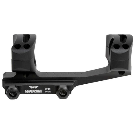 Warne LR-SKEL Skeletonized Long-Range MSR Precision Mount 1" 20 MOA Matte Black