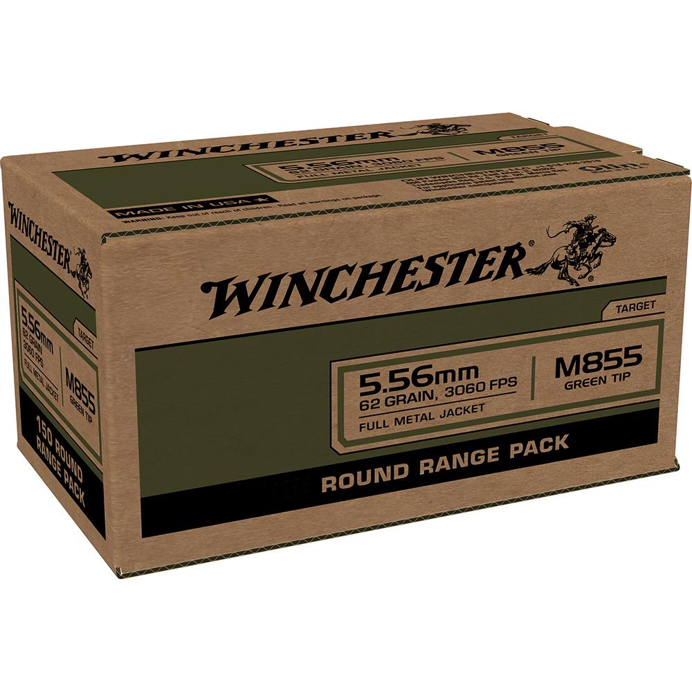 Winchester M855 GREEN TIP 5.56x45mm NATO 62 Gr FMJ