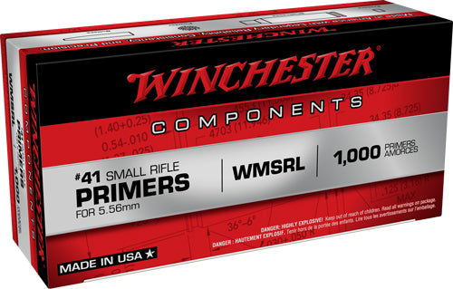 WINCHESTER PRIMERS 41 PARA RIFLE 5000 PACK CASE