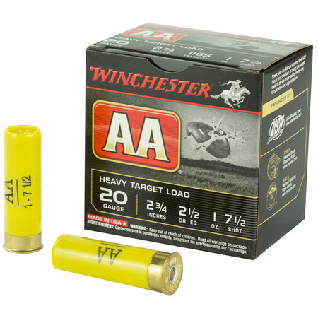 Winchester AA Heavy Target Load 20 Gauge 2.75 in. 1 oz. 7.5 Shot 25 rd.