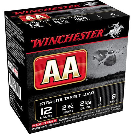 Winchester AAL128 AA Xtra-Lite 12 Gauge 2-3/4 1oz #8 1180 fps