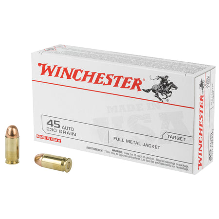 Winchester USA Full Metal Jacket 230 Grain .45 ACP/Auto 835 fps
