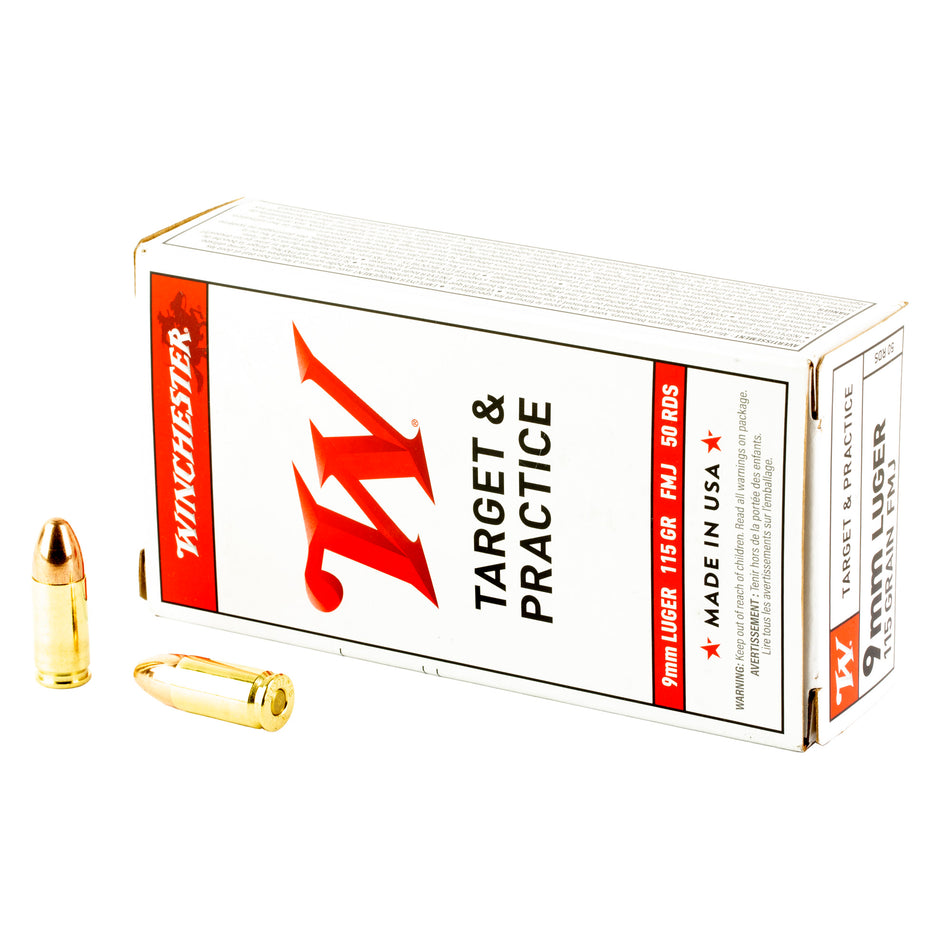Winchester Ammo Q4172 USA 9mm Luger 115 gr Full Metal Jacket (FMJ)