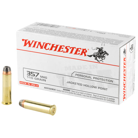 Winchester USA Jacketed Hollow Point 110 Grain .357 Magnum 1295 fps