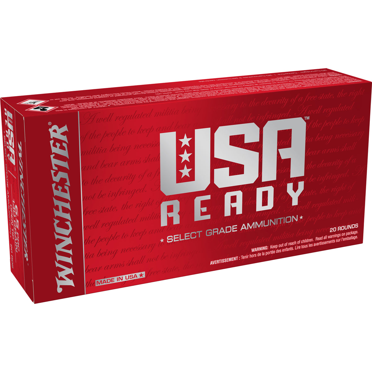 Winchester USA Ready 6.5 PRC 140 grain Open Tip ammunition