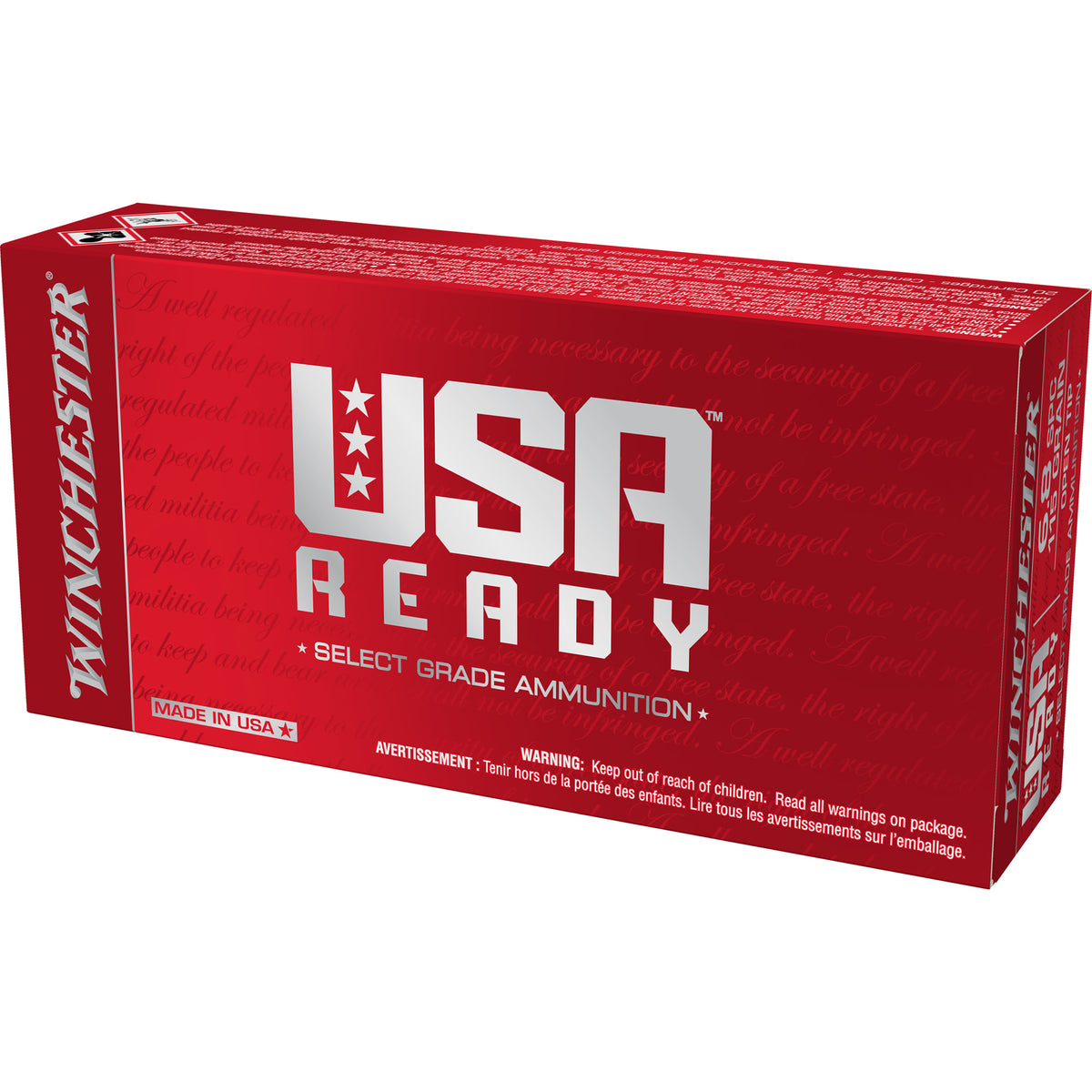 Winchester USA Ready 6.8 Remington SPC 115 grain Open Tip ammunition