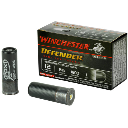 Winchester S12PDX1S PDX1 Defender PDX1 Defender 12 Gauge 2-3/4 1oz #Rifled Slug 1600 fps