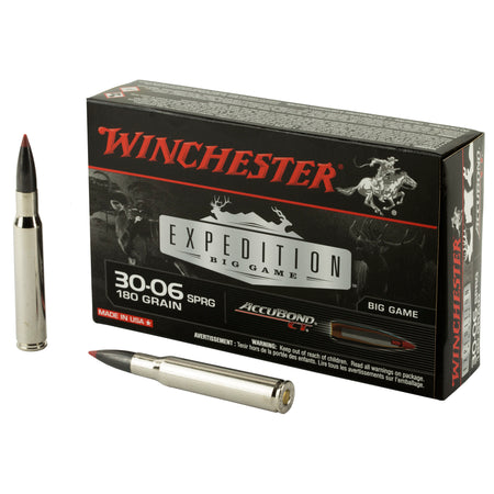 Winchester Expedition Big Game .30-06 Springfield 180 grain AccuBond CT Polymer Tip ammunition