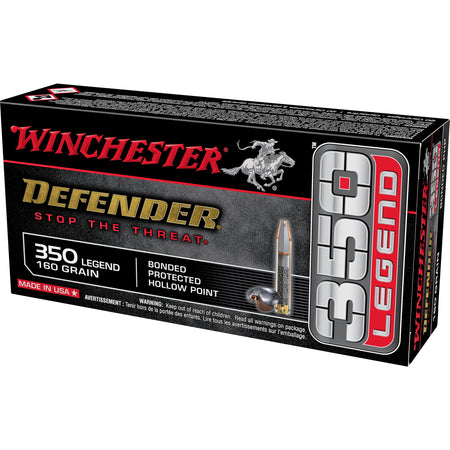 Winchester Defender Bonded Protected Hollow Point 160 Grain .350 Legend 2170 fps