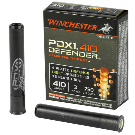 Winchester PDX1 Defender 4 Defense Discs/16 BB Pellets Combo Shotgun Ammo .410 Bore 3 in 1/3 oz Discs / BBs