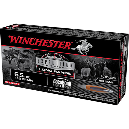 Winchester Expedition Big Game 6.5 PRC 142 grain Nosler AccuBond Long-Range ammunition