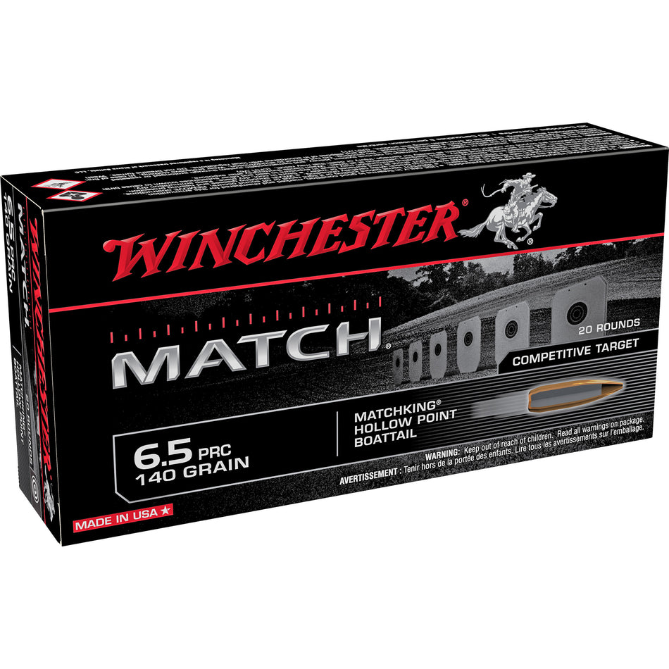Winchester Match Sierra MatchKing Boat Tail Hollow Point 140 Grain 6.5 PRC 3030 fps