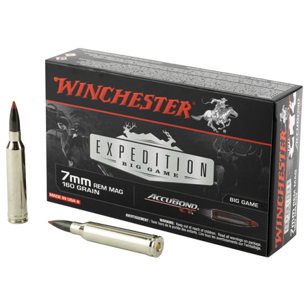 Winchester AccuBond CT 7mm Remington Mag 160 grain Polymer Tip ammunition