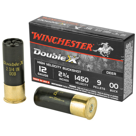 Winchester SB1200 Double X High Velocity 12 Gauge 2-3/4  #00 Buck 1450 fps